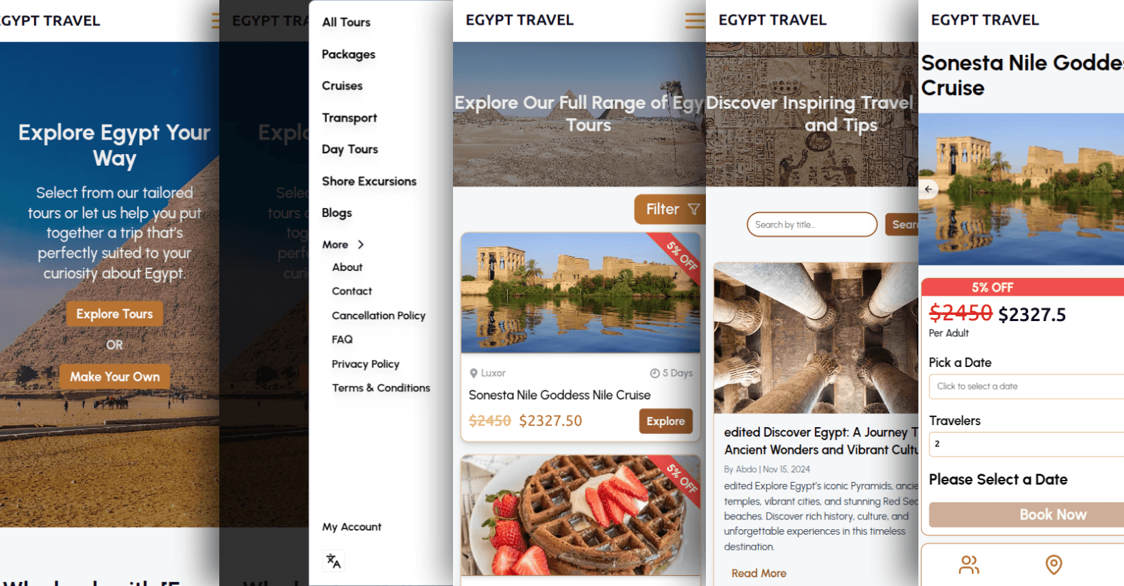 Egypt Travel Showcase screenshot 5