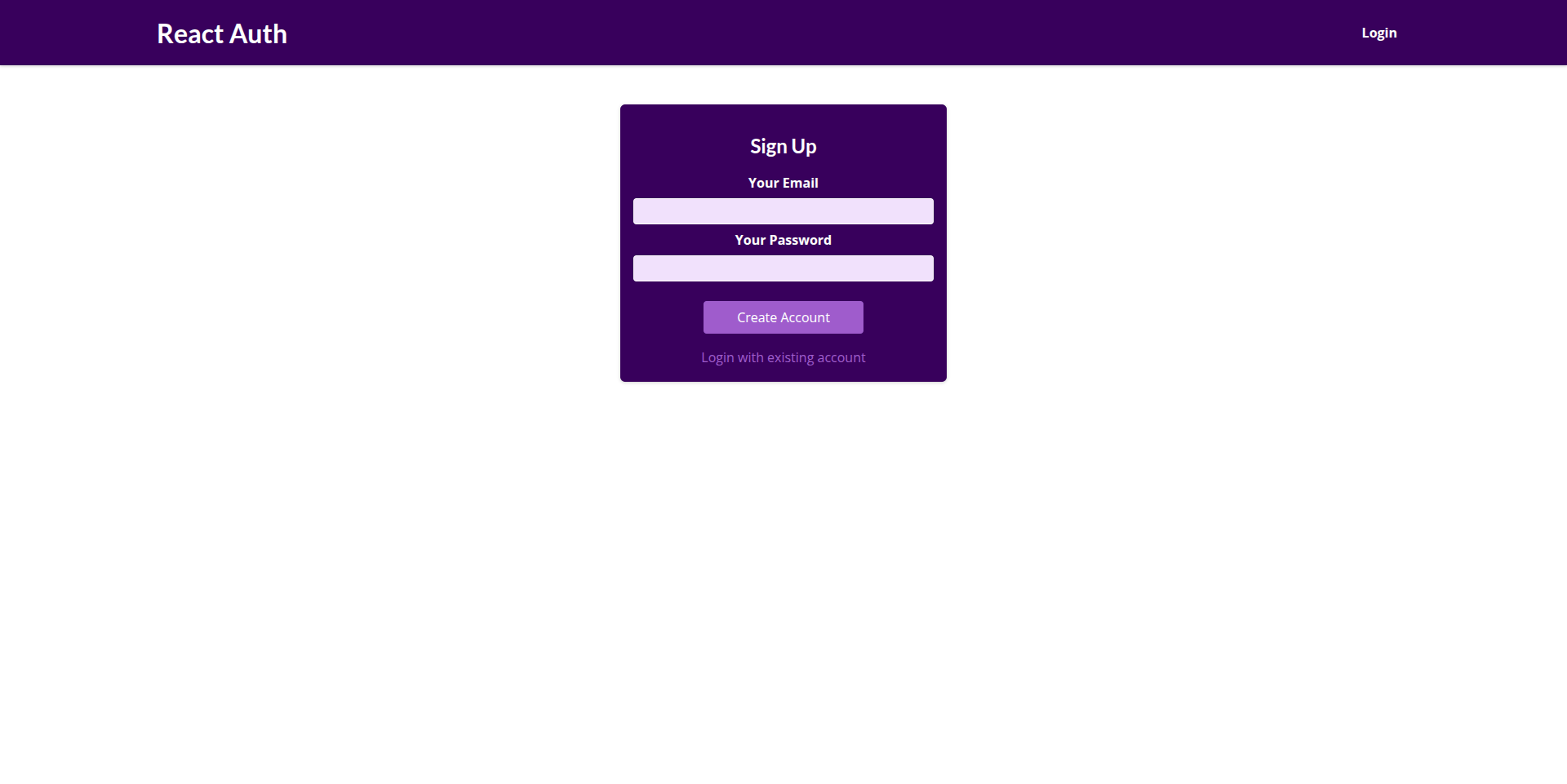 React Authentication